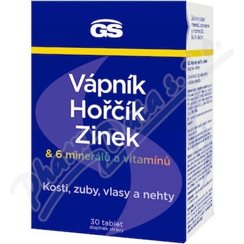 GS Vápník Hořčík Zinok 30 tabliet