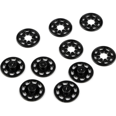 Plastové patentky / stiskací knoflíky Ø25 mm Varianta: 2 černá, Balení: 5 pár 26513/152917/82857