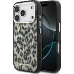 KARL LAGERFELD Калъф Karl Lagerfeld IML Leopard, съвместим с Magsafe за iPhone 18 Pro, кафяв