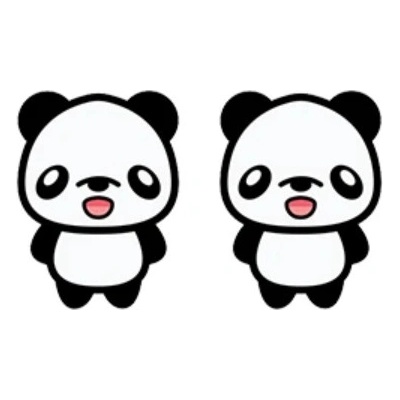 Origoska náušnice panda NPA11