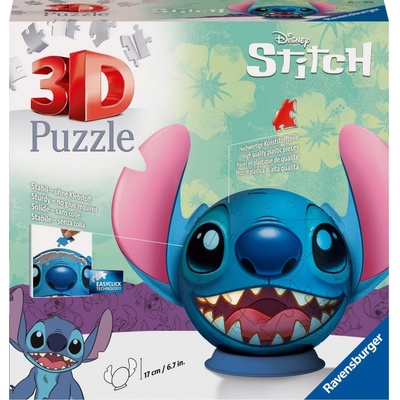 RAVENSBURGER 3D Puzzleball Stitch s ušima 77 ks – Zboží Mobilmania