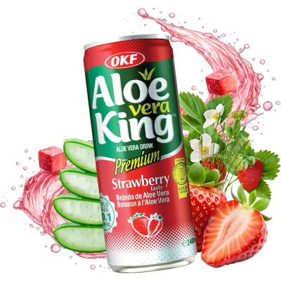 OKF Aloe Vera King Strawberry 240 ml