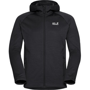Jack Wolfskin Мъжко поларено яке Jack wolfskin Peak District Hooded Fullzip Fleece jacket - Black - размер M (005-7011-0112)