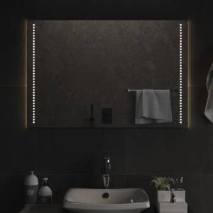 vidaXL LED огледало за баня, 60x90 см (3154054)