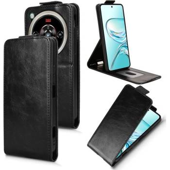 Image 1 of ZTE Вертикален Кожен Калъф за ZTE nubia Focus 2 Ultra 5G - PU Кожа, Магнитен Клип, Слот за Карта, Вкл. Протектор - 4 Цвята