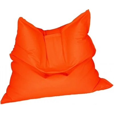 Pufrelax Пуф Голяма възглавница, 350л. , Magic Pillow - Neon Orange, Перящ се калъф, Водоустойчив, Пълнеж от Полистиролни перли
