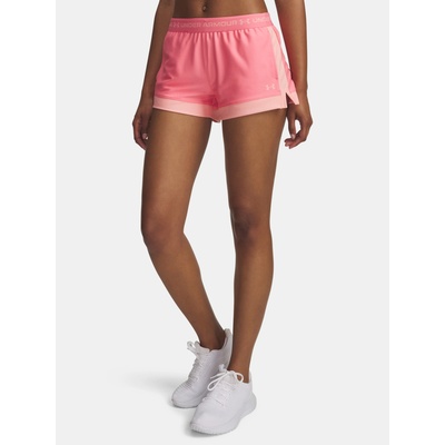 Under Armour Дамски къси панталони Under Armour Tech Play Up 3in Colorblock Under Armour | Rozov | ЖЕНИ | XS