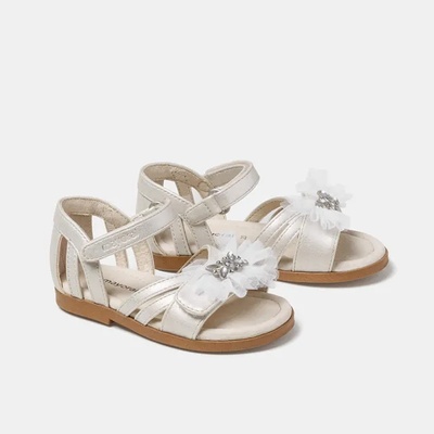 Mayoral Сандали за бебе момиче с пантелка и кристали Майорал