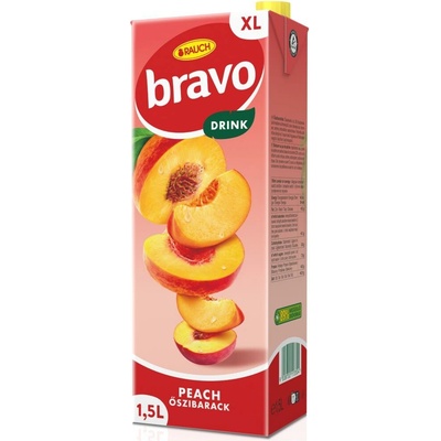 RAUCH Ovocný nápoj 25% Bravo broskyňa 1,5 l