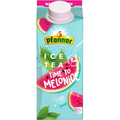 Pfanner ledový čaj s příchutí vodního melounu 0,75 l