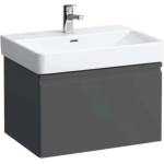 Laufen Pro S - Шкаф за мивка, 67x45x39 см, 1 чекмедже, графитен мат H4834520964801 (H4834520964801)