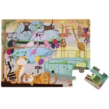 Image 1 of Janod - Пъзел за осезание - Ден в зоопарка - 20 части (J02774)