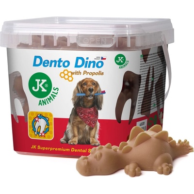 JK ANIMALS Dento Dino dentálna maškrta s propolisom 7,5 cm 460 g