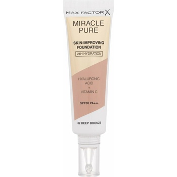 Max Factor Miracle Pure Skin dlhotrvajúci make-up SPF30 82 Deep Bronze 30 ml
