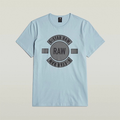 G Star Тениска G Star Badge Artwork T-Shirt - Faze Blue