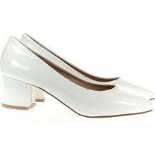 Dajana dámske lakované lodičky biele