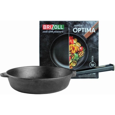 Litinová pánev 240mm H-6cm Brizoll series Optima