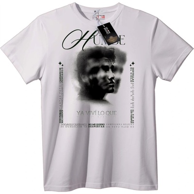 NOONEBRAND Тениска Живях колкото можах - 2XL, White