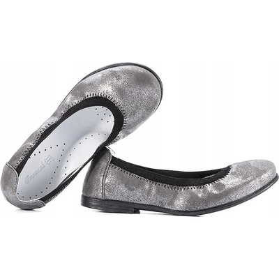 KorNecki 4905 dívčí balerínky baletky grafitové