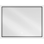 Mexen Erma осветено банско огледало 80 x 60 см, LED 6000K, анти-изпаряване, черна (9814-080-060-611-70)