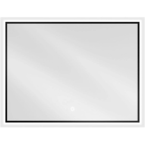 Mexen Erma осветено банско огледало 80 x 60 см, LED 6000K, анти-изпаряване, черна (9814-080-060-611-70)