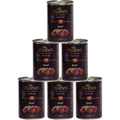 NUEVO Cat Adult Hovězí 6 x 400 g