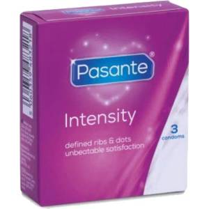 Pasante Оребрени презервативи "pasante intensity" 3 броя
