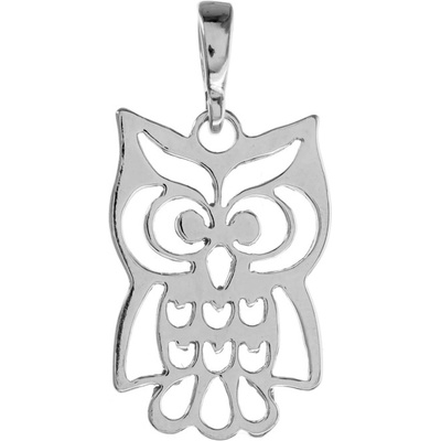 Argento Strieborný prívesok sova 84511