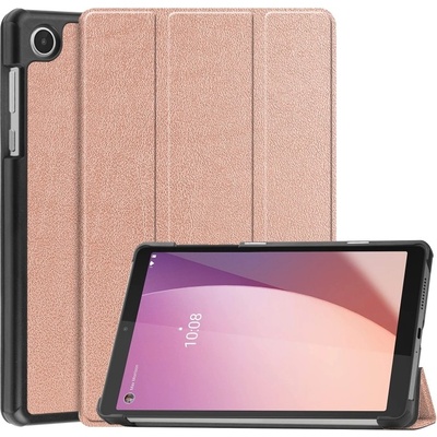 Vsetkonamobil 56024 LEATHER Zaklápací obal pre Lenovo Tab M8 4. generácia 4th gen ružovozlatý
