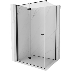 Mexen Mist-F сгъваема душ кабина лява 80 x 85 см, прозрачна, черна - 8A6T-080-085-70-00-L (8A6T-080-085-70-00-L)