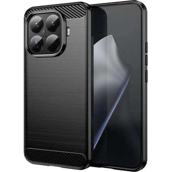 GKK Противоударен Калъф за Xiaomi 15T Pro, Premium Carbon Case, Черен (5966011871951)