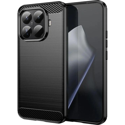 GKK Противоударен Калъф за Xiaomi 15T Pro, Premium Carbon Case, Черен (5966011871951)