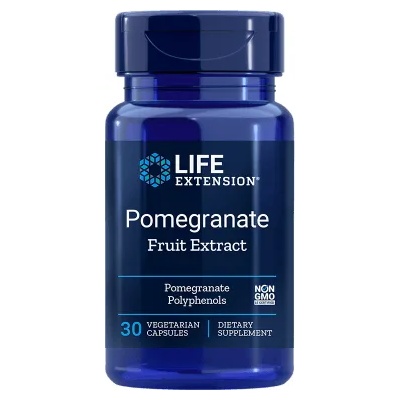 Life Extension Pomegranate, екстракт от нар, 30 растителни капсули