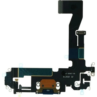 Apple iPhone 12 / 12 Pro nabíjací port, flexibilný kábel / nabíjací konektor flex modrý