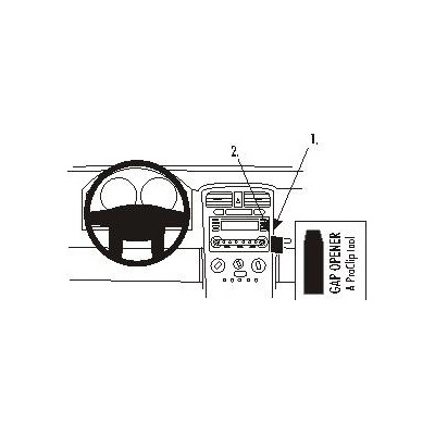 Brodit ProClip montážna konzola na palubnú dosku pre Chevrolet Equinox 05-09, 853459