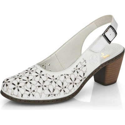 Rieker dámské lodičky 40981-80 bílá – Zbozi.Blesk.cz