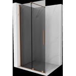Mexen Velar плъзгаща се душ стена Walk-in 110 x 200 cm, графит 8 mm, четкана мед - 871-110-000-43-65 (871-110-000-43-65)