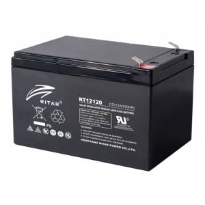 Ritar Оловна Батерия RITAR, (RT12120) AGM, 12V, 12 Ah, 151/ 98/ 95 mm, Tерминал2 (RITAR-RT12120) - hits