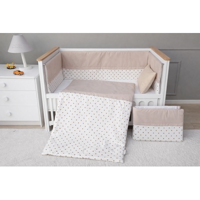 Babyhome Еко комплект за легло от 7 части Цвят КРЕМ (yuar13)