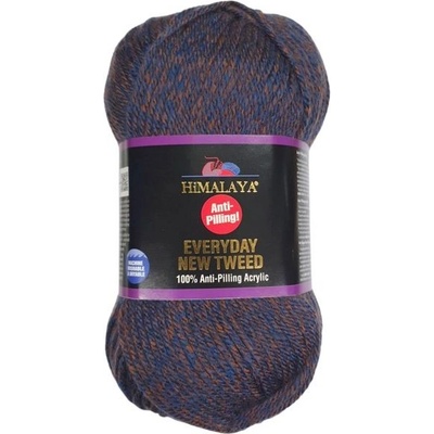 Příze Everyday New Tweed 75123 modrá rezavá