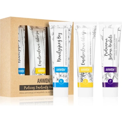 Anwen Proteins . Emollients . Humectants балсам за коса изгодна опаковка 3 x 100 ml Low porosity
