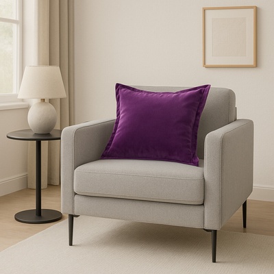 Takoy DIVA LINE zo zamatu s ozdobnými okrajmi-HF-315236 45 x 45 cm