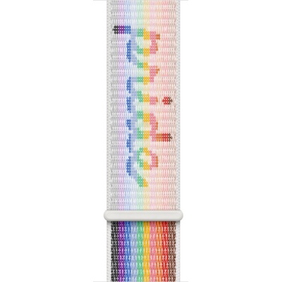 Apple Каишка Apple - Pride Edition Sport Loop, Apple Watch, 41 mm, многоцветна (mu9p3zm/a)