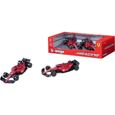 Bburago Ferrari Set F1 Sf 23 Team Scuderia Ferrari N 16 Season 2023 Charles Leclerc + N 55 Season 2023 Carlos Sainz Červená Černá 1:43