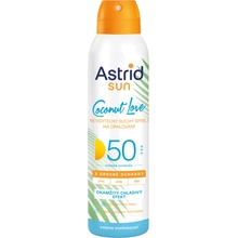 Astrid Sun Coconut Love SPF50 neviditeľný suchý spray na opaľovanie 150 ml