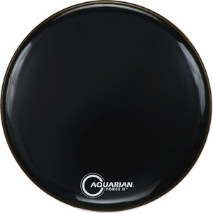 Aquarian FR22BK Force II 22" Black Кожа за барабани резонансна (FR22BK)