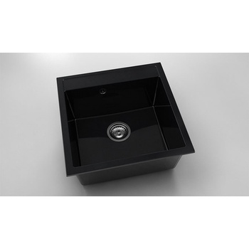 Image 1 of FAT Мивка Vanguard 225, Polymer marble, 12 Черен гранит, с включен сифон