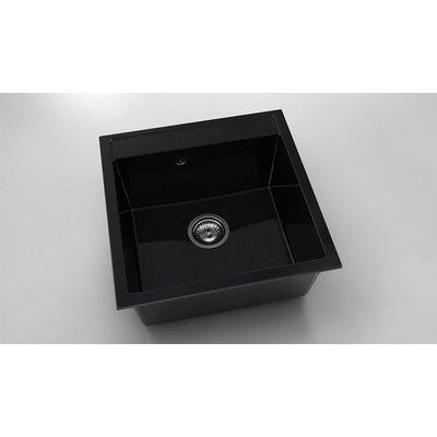 FAT Мивка Vanguard 225, Polymer marble, 12 Черен гранит, с включен сифон