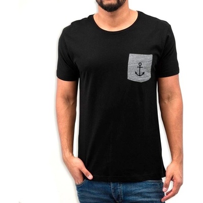 Viento Clothing pánské tričko Viento Anchor Pocket Black