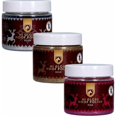 Glitter Lak na kopyta Hi Gloss Christmas edition zlatá 150 ml